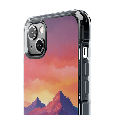 Crimson Mountain Dusk · Impact Handyhülle für iPhone · Magsafe