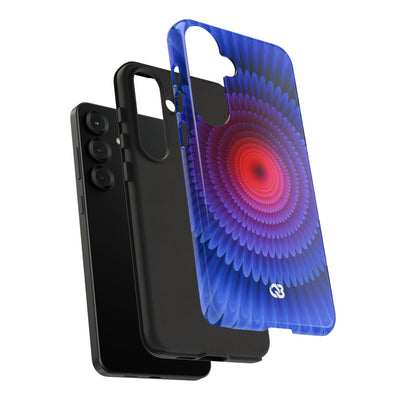 Radial Spectrum Bloom · Tough Phone Case for Samsung · Blue