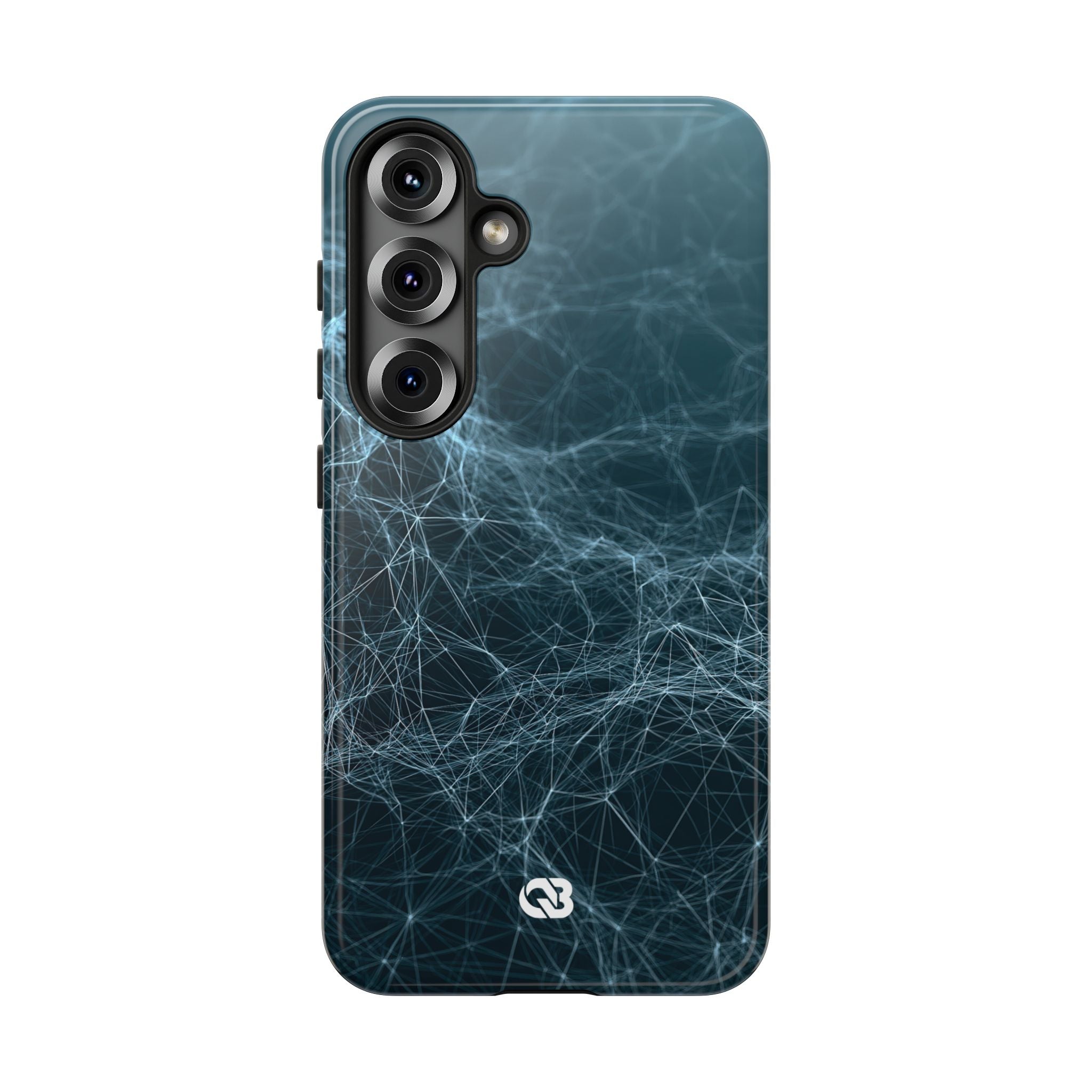 Teal Tough Phone Case for Samsung - Arctic Neural Mesh