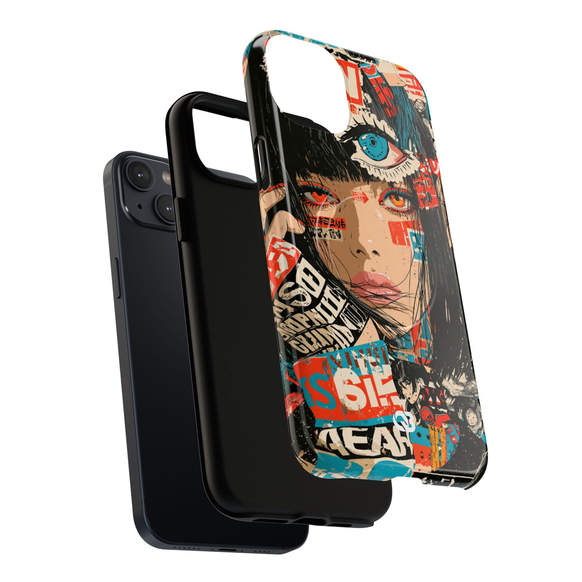 Shibuya Street Collage · Tough 2.0 Magnetic Phone Case for iPhone · Red