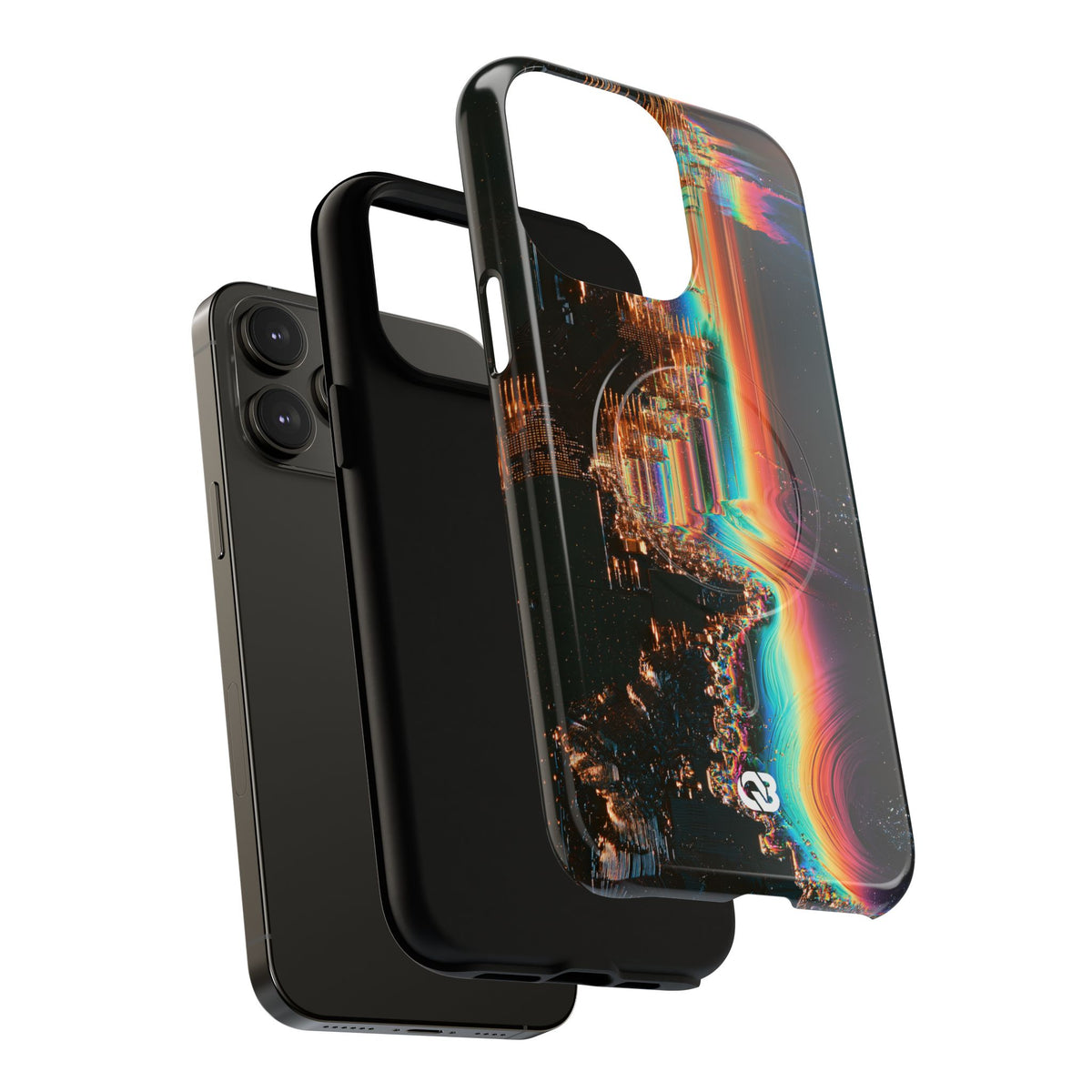 Prismatic Circuit · Tough 2.0 Magnetic Phone Case for iPhone · Black