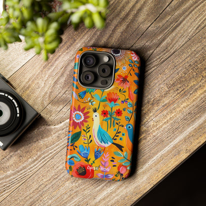 Colorful Birds Bloom iPhone 15 Pro Case - Tough