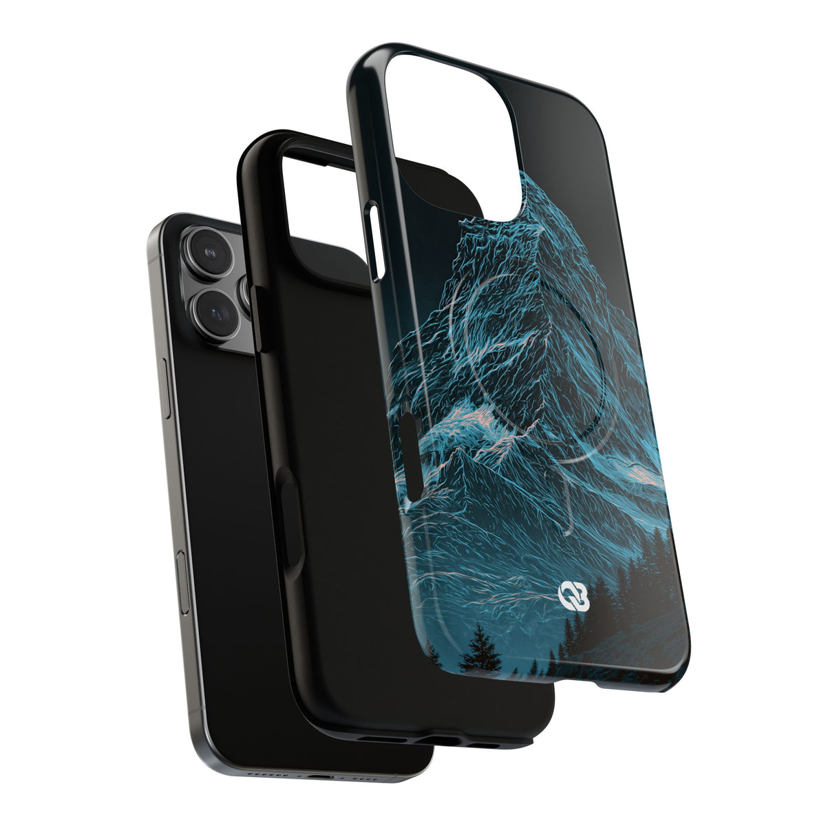 Glacial Alpine Peak · Tough 2.0 Magnetic Phone Case for iPhone · Blue