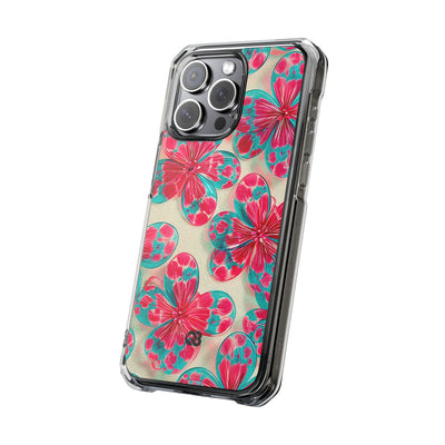 Lucite Jelly Bloom · Clear Impact Magnetic Phone Case for iPhone · Pink