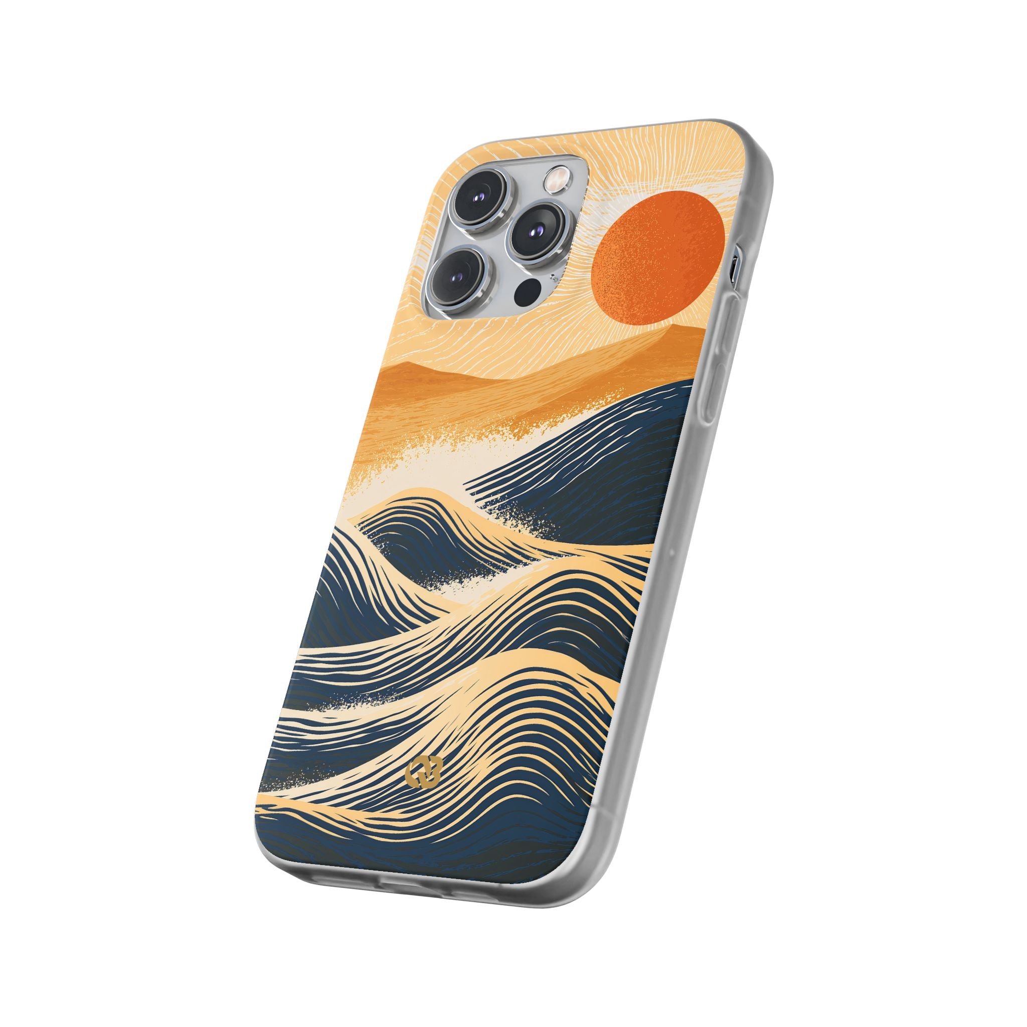 Blue Lite Phone Case for iPhone - Kyoto Cresting Tide