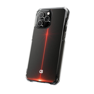 Red Impact MagSafe Phone Case for iPhone - Crimson Flare Vector