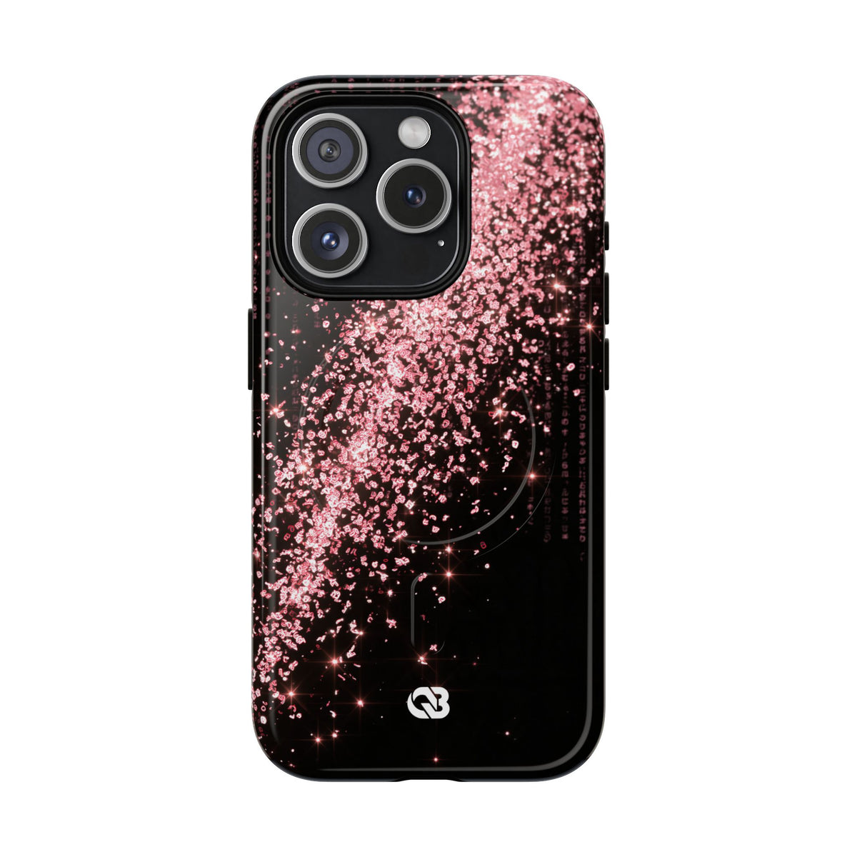 Rose Digital Cascade · Tough 2.0 Magnetic Phone Case for iPhone · Pink