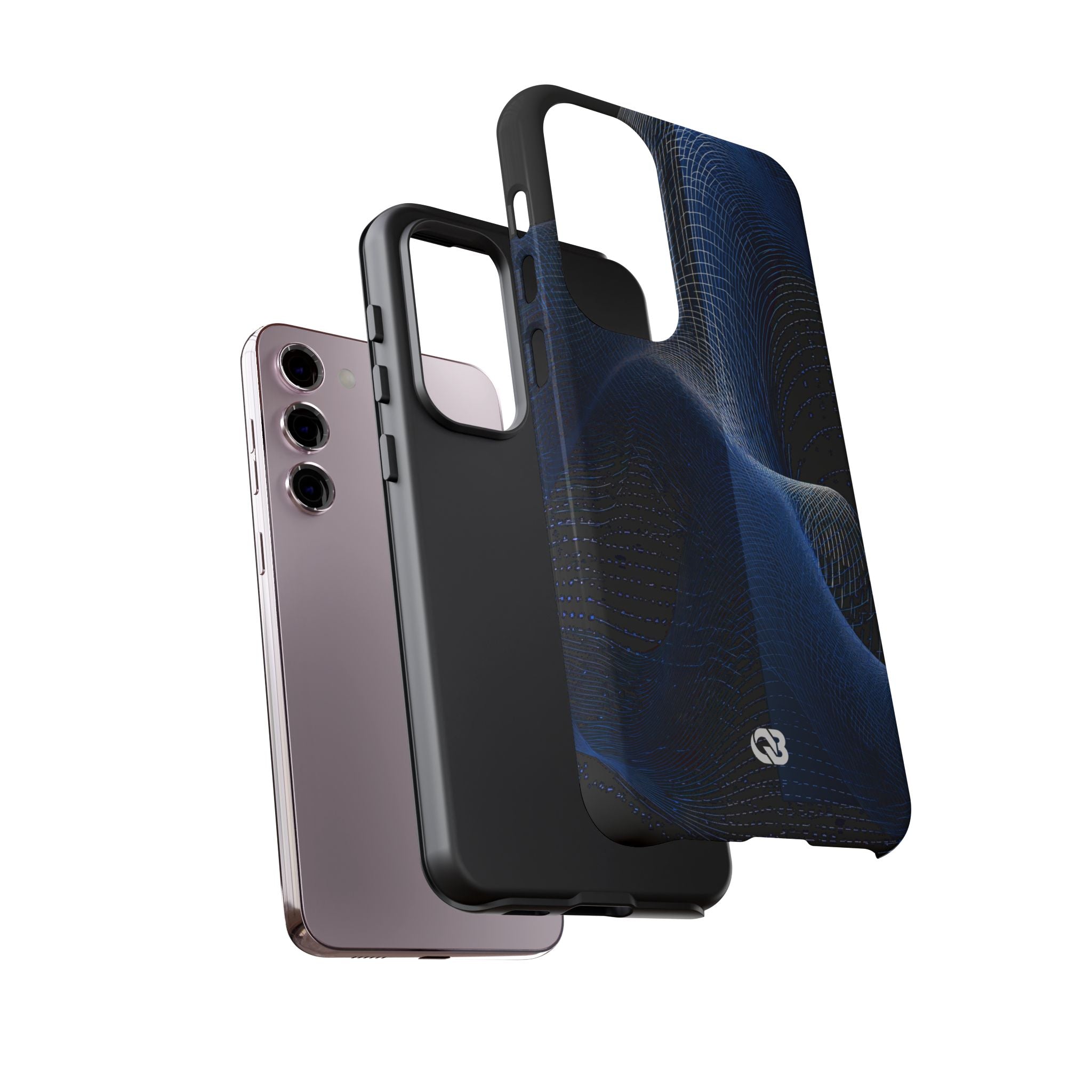 Blue Tough Phone Case for Samsung - Electric Blue Flux