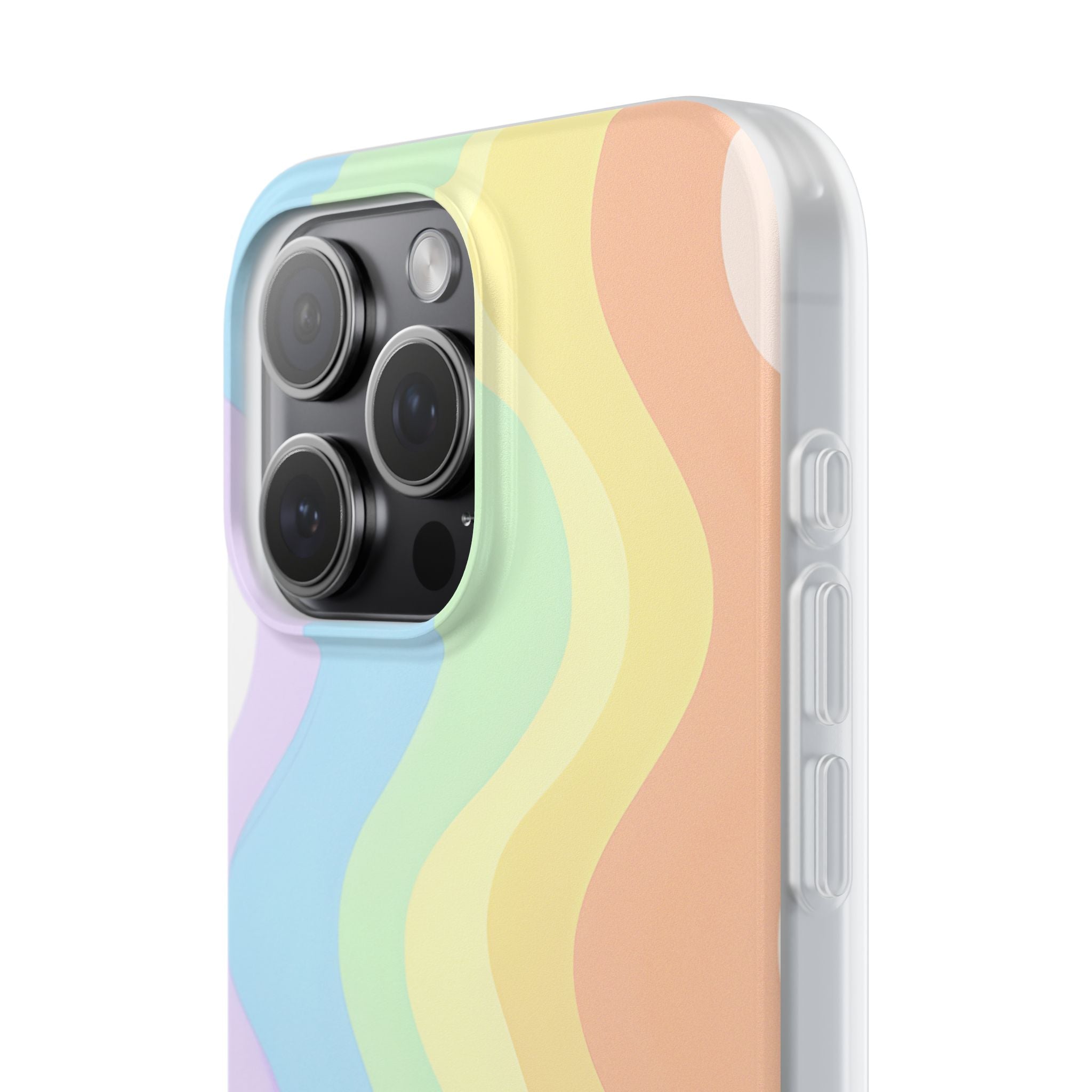 Pastel Ripple Flow · Soft Phone Case for iPhone