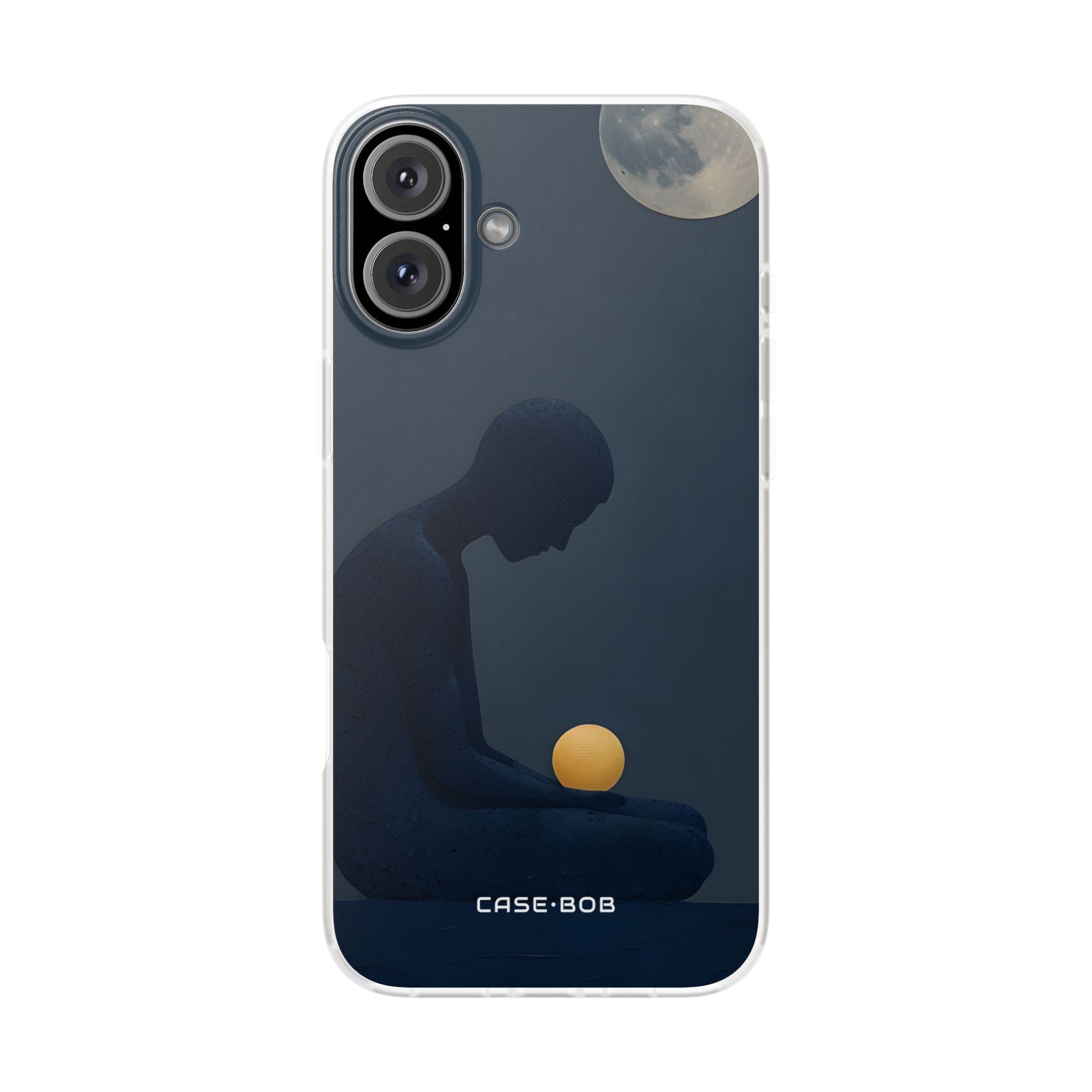 Moonlit Contemplation iPhone 16 Plus Cover - Soft