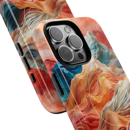 Fabric Peaks Cream iPhone 16 Pro Max Cover - Tough+