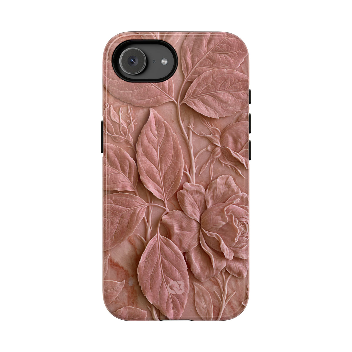 Blush Rose Relief · Tough Phone Case for iPhone · Pink