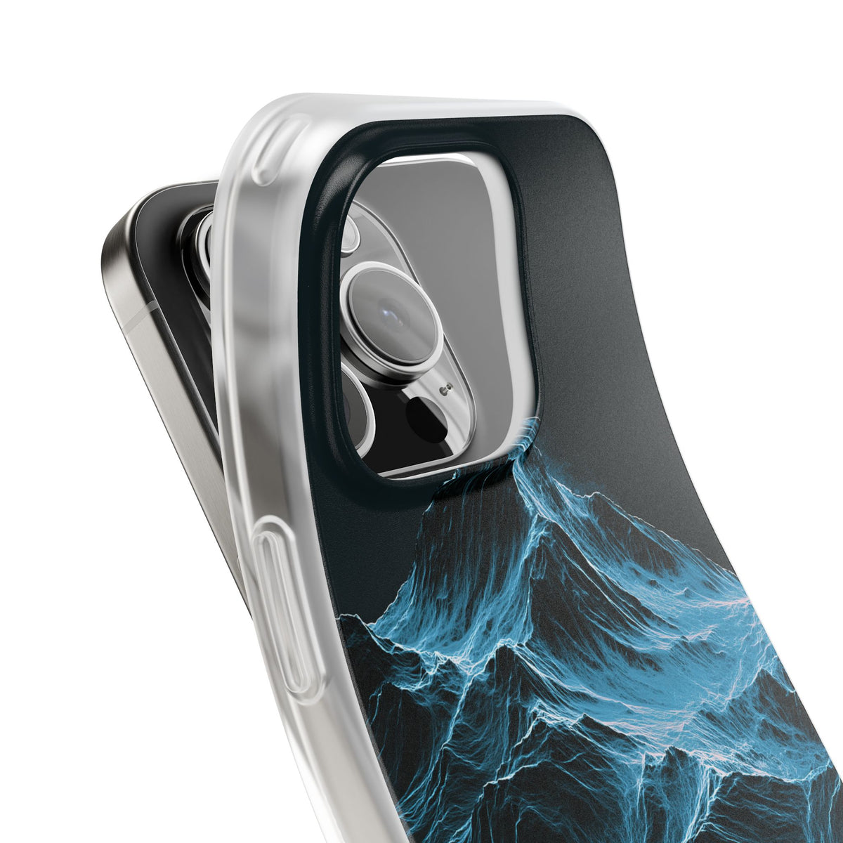 Nordic Frost Peak · Lite Phone Case for iPhone ·  Blue