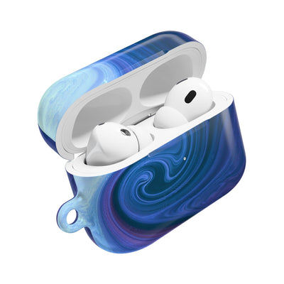 Azure Fluid Swirl · Hard Case for AirPods & AirPods Pro · Blue