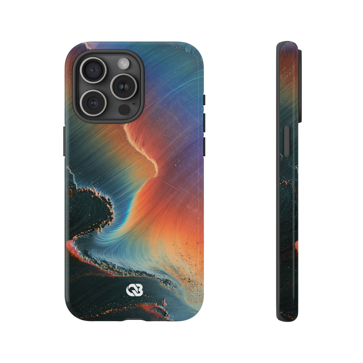 Prismatic Aura Shift · Tough Phone Case for iPhone · Blue