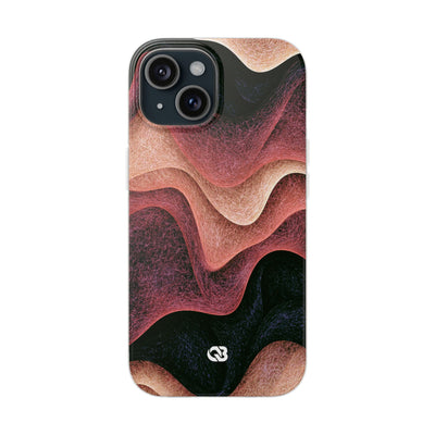 Rose Contour Waves · Lite Phone Case for iPhone ·  Pink