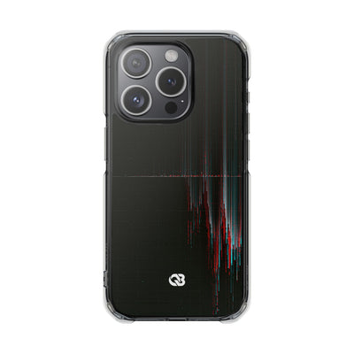 Black Impact MagSafe Phone Case for iPhone - Corrupted Data Stream