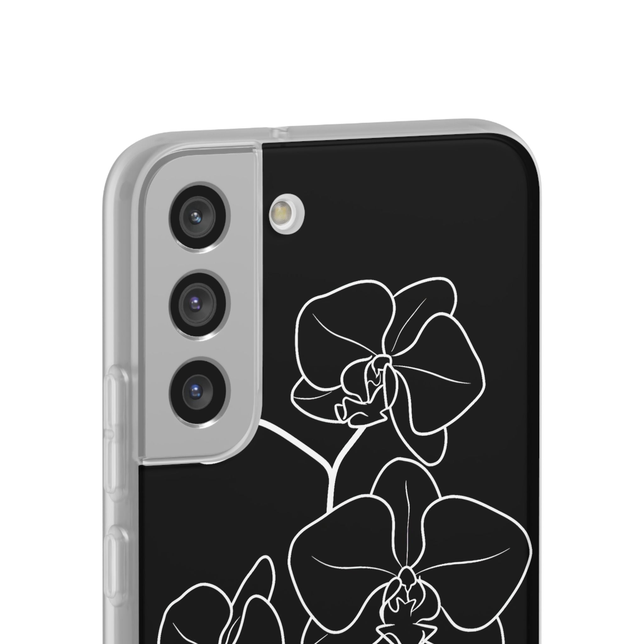 Black Lite Phone Case for Samsung - Noir Alabaster Orchid