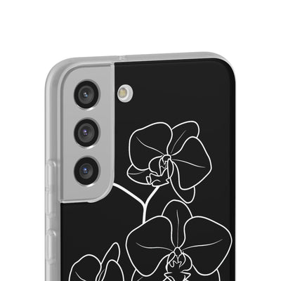 Black Lite Phone Case for Samsung - Noir Alabaster Orchid