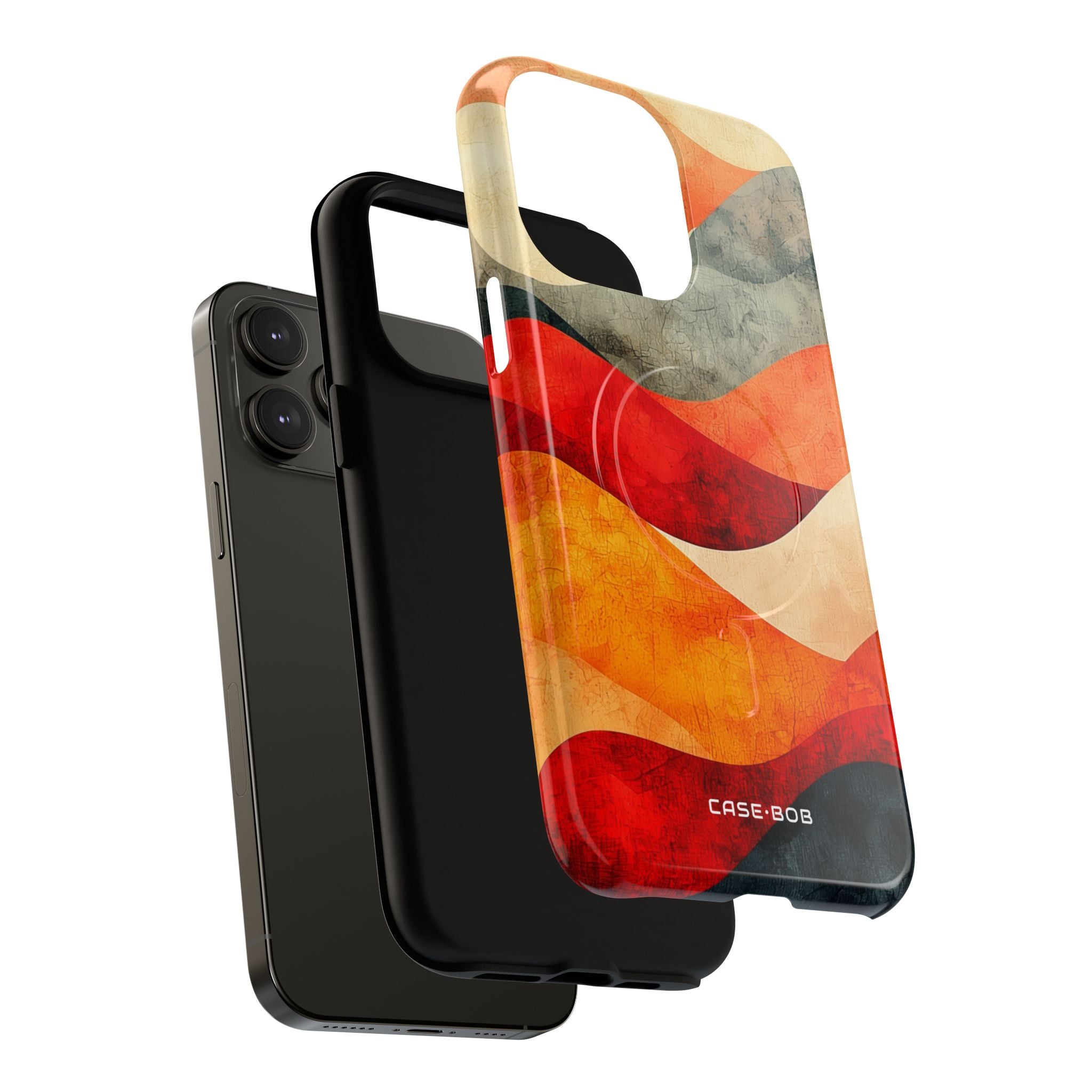 Haljennut aalto auringonlasku iPhone 14 Pro Max - Tough+ case