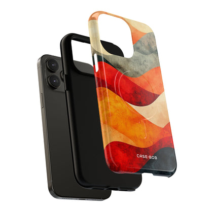 Haljennut aalto auringonlasku iPhone 14 Pro Max - Tough+ case