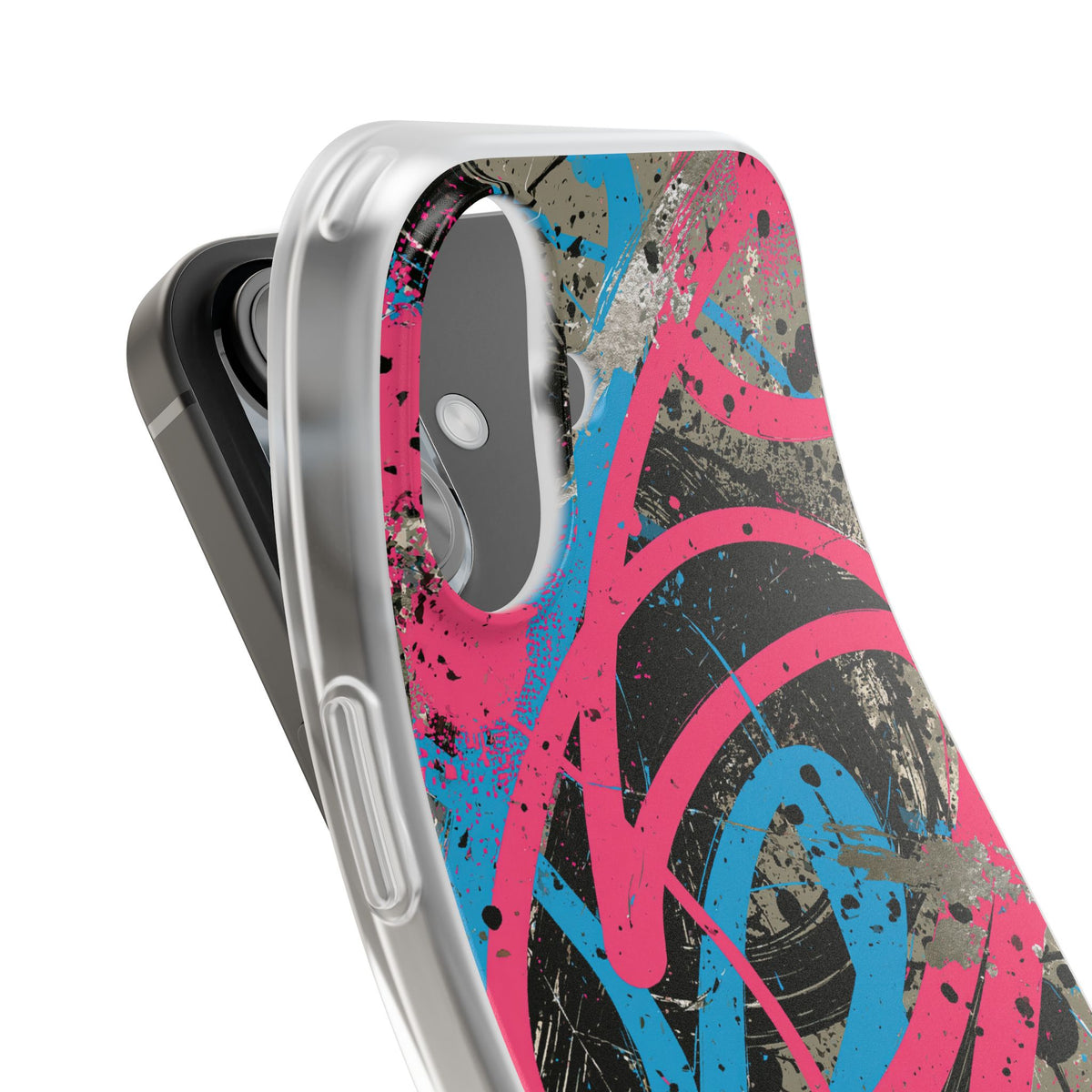 Cyber Splatter Flow · Lite Phone Case for iPhone ·  Pink