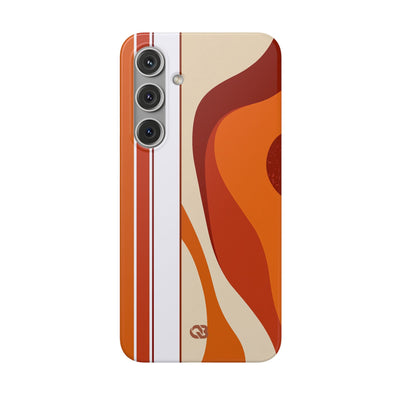 Orange Lite Phone Case for Samsung - Terracotta Metro Line