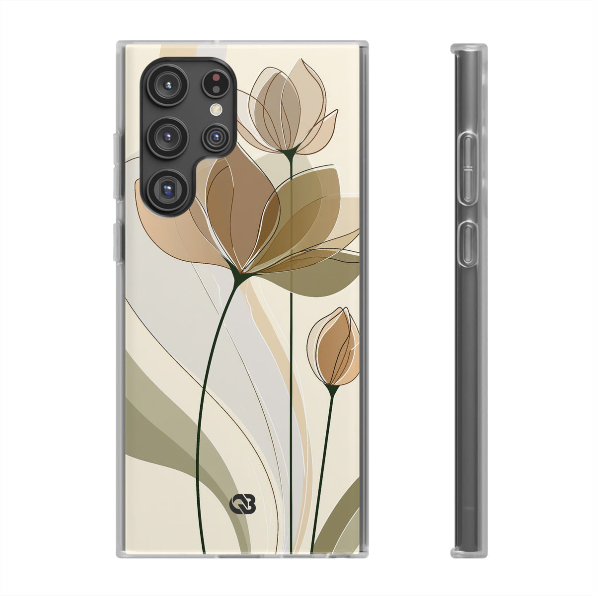 Translucent Petal Contour · Lite Phone Case for Samsung · Beige