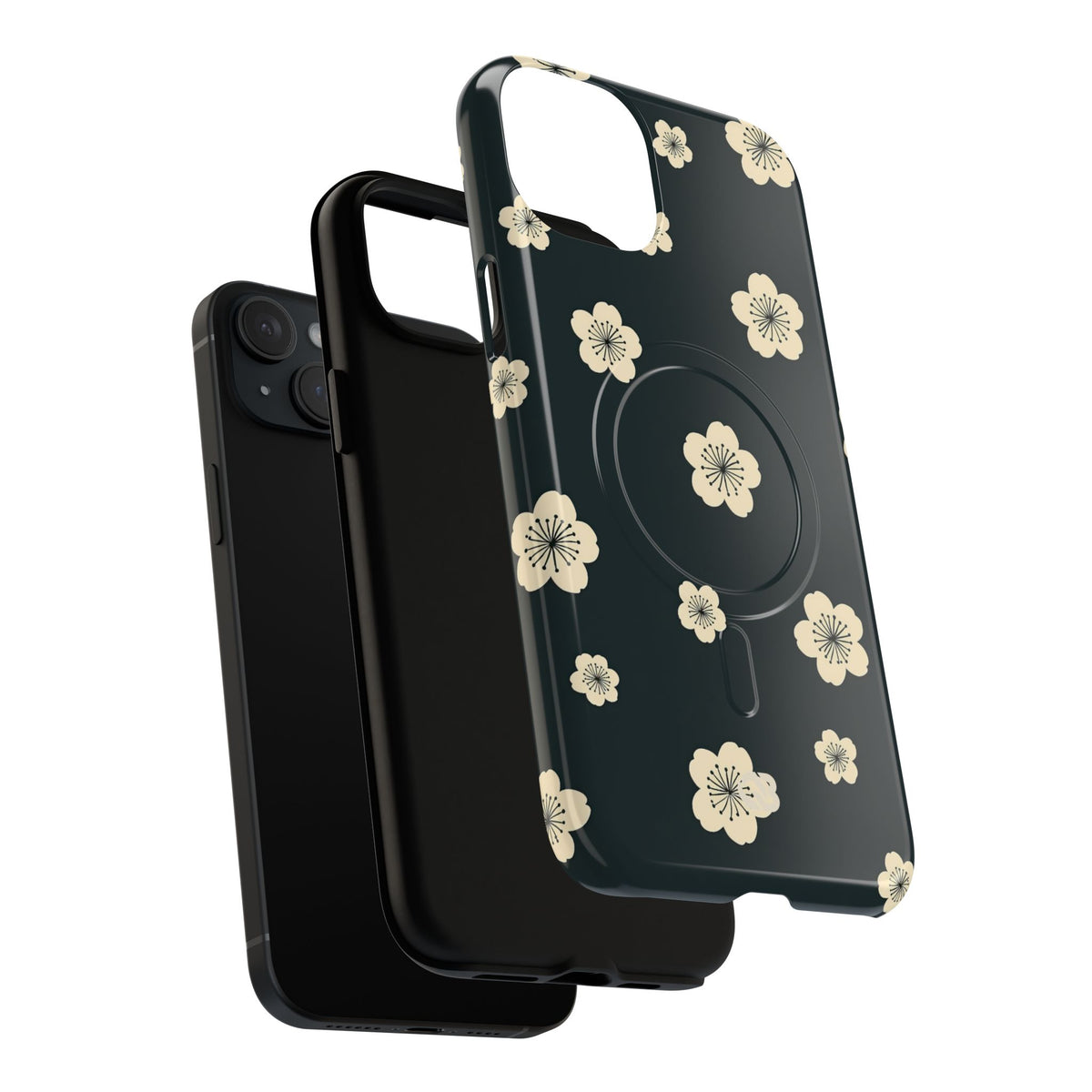Midnight Sakura Bloom · Tough 2.0 Magnetic Phone Case for iPhone · Black