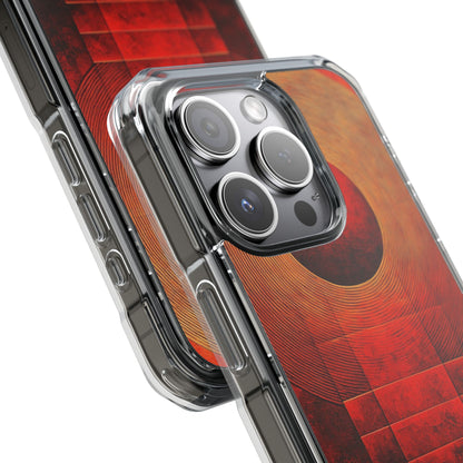 Crimson Orbit iPhone 15 Pro Cover - Impact