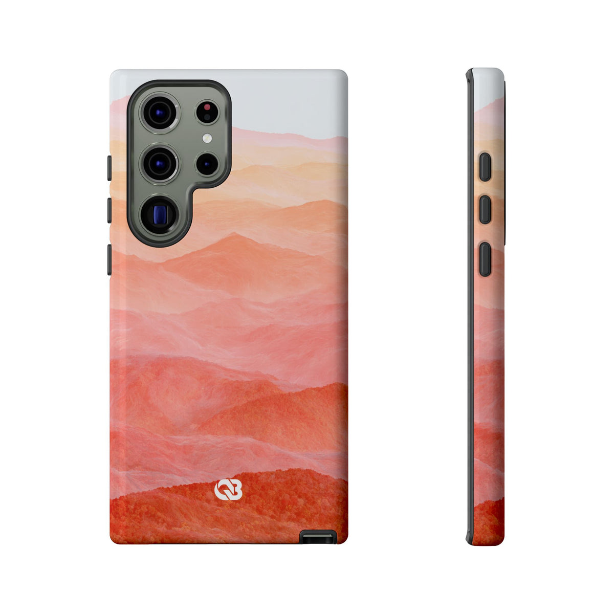 Alpenglow Ridge Vista · Tough Phone Case for Samsung · Orange