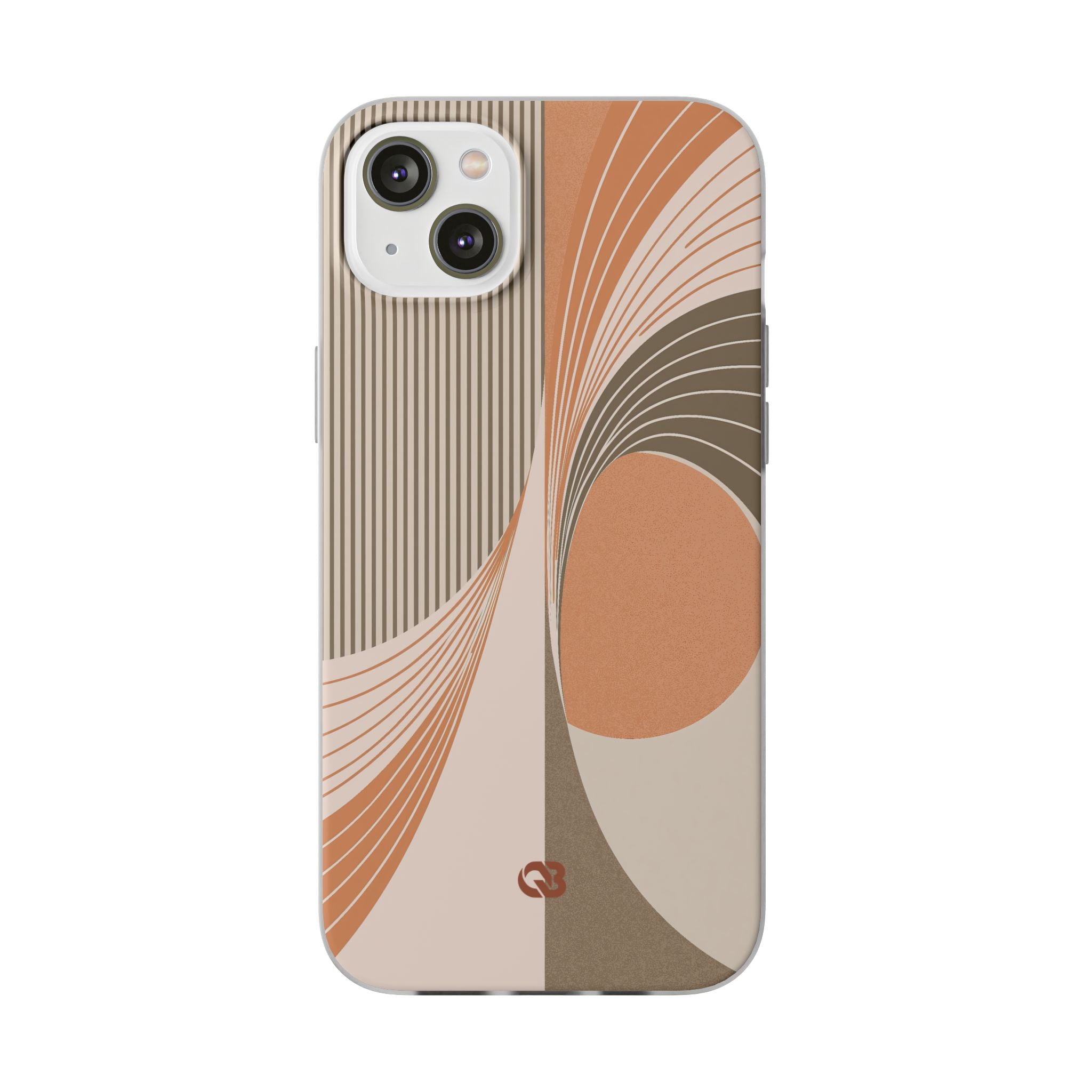 Orange Lite Phone Case for iPhone - Desert Arc Horizon