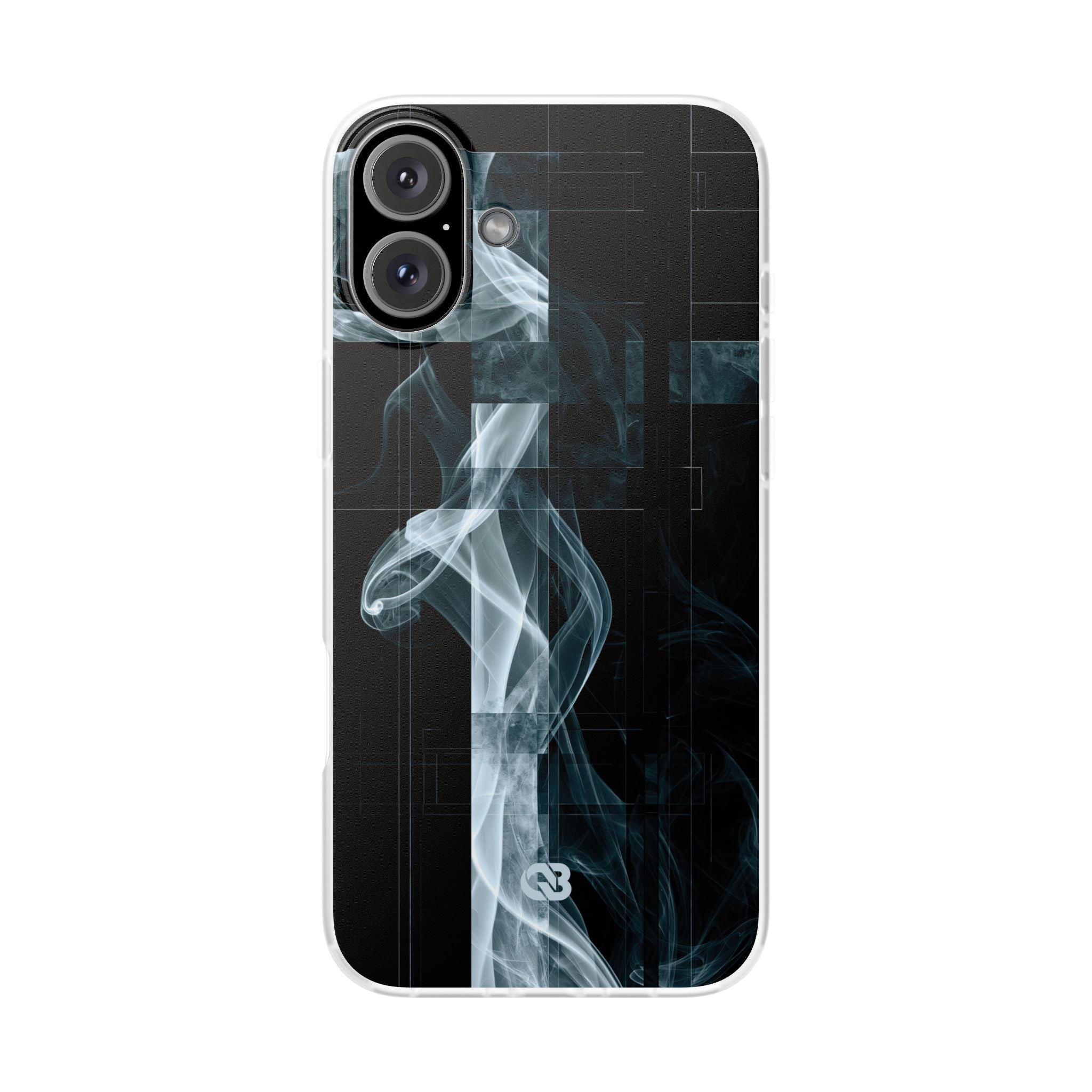 Black Lite Phone Case for iPhone - Arctic Vapor Grid