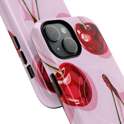 Glossy Cherry Burst iPhone 15 Case - Tough+ - CASE•BOB