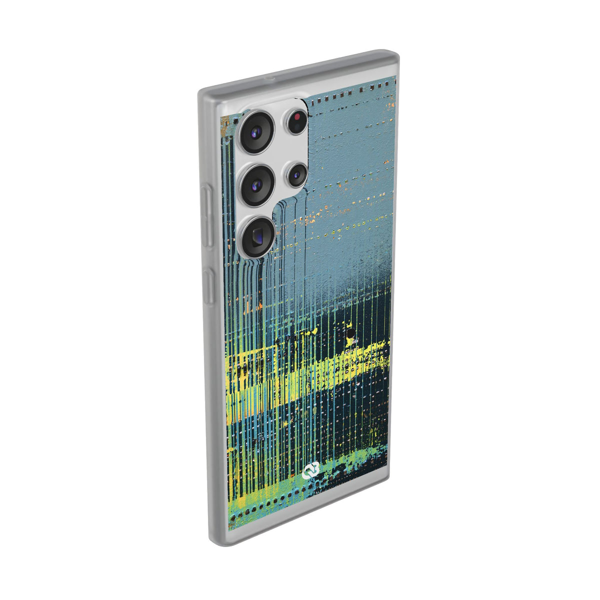 Acid Raster Circuit · Lite Phone Case for Samsung · Teal