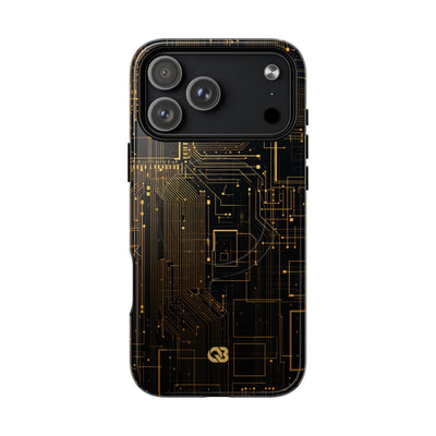 Gold Tough 2.0 Magsafe Phone Case for iPhone - Amber Core Mainframe