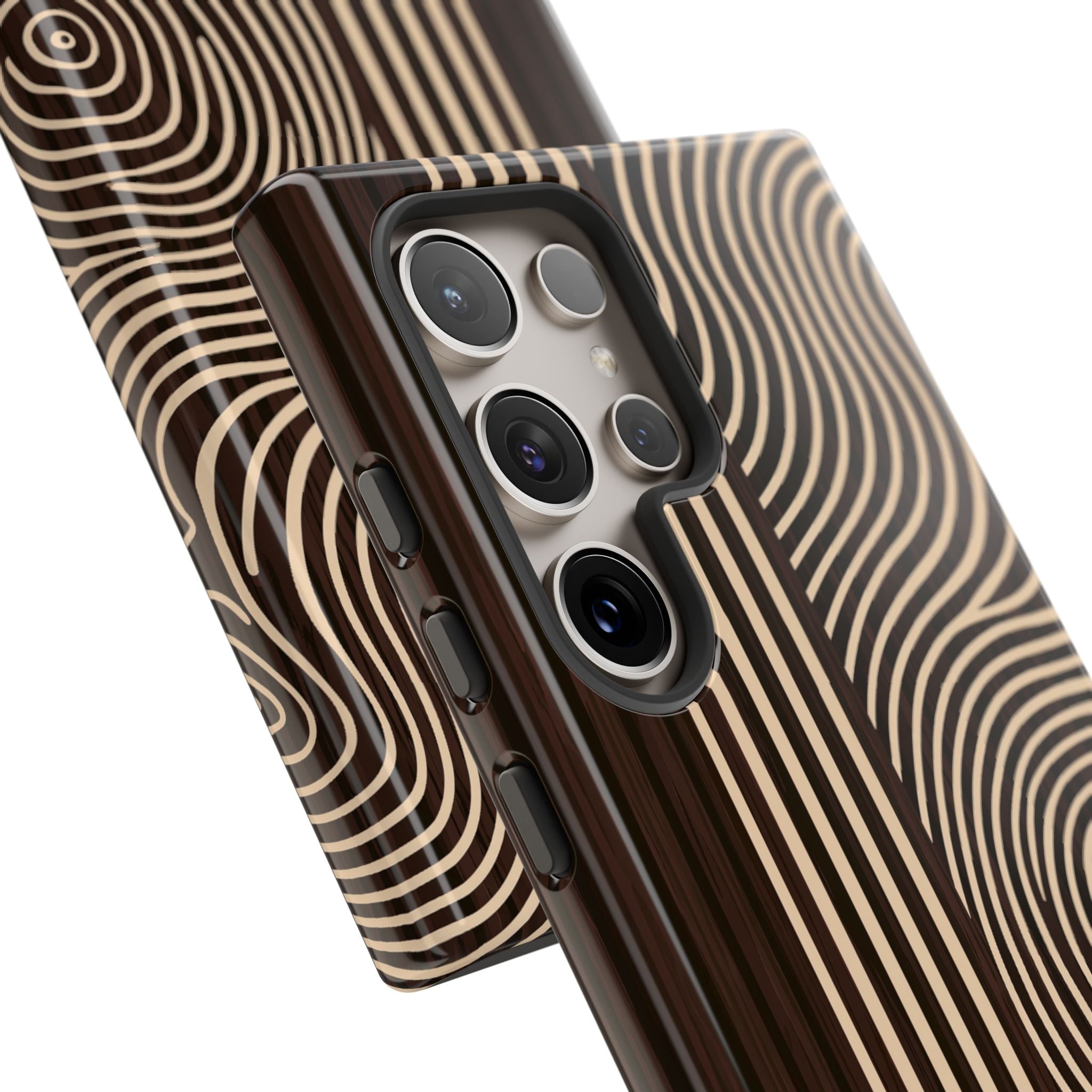Brown Tough Phone Case for Samsung - Espresso Sand Ridge