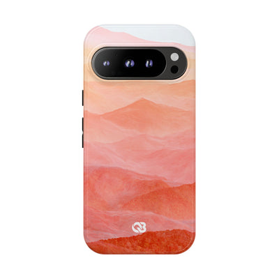 Alpenglow Ridge Vista · Tough Phone Case for Pixel ·  Orange