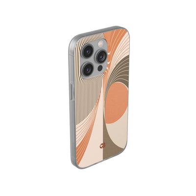 Orange Lite Phone Case for iPhone - Desert Arc Horizon