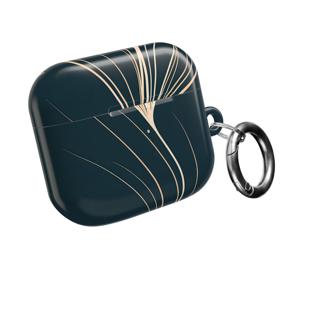 Botanical Contour · Hard Case for AirPods & AirPods Pro · Teal