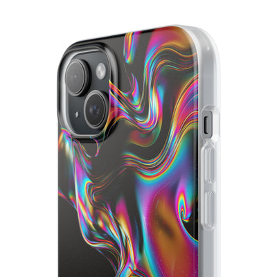 Purple Lite Phone Case for iPhone - Liquid Neon Chrome