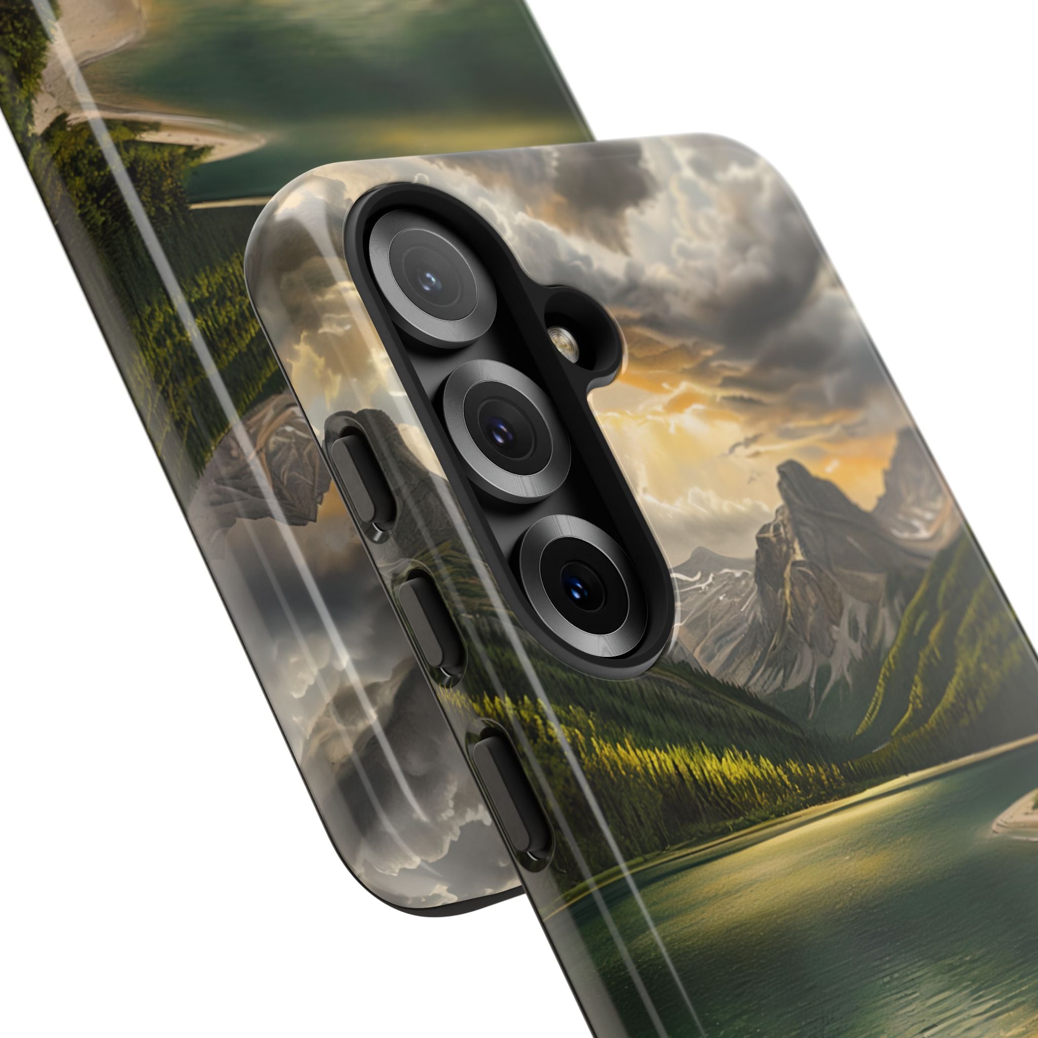 Gilded Mountain Lake · Tough etui na telefon dla Samsung