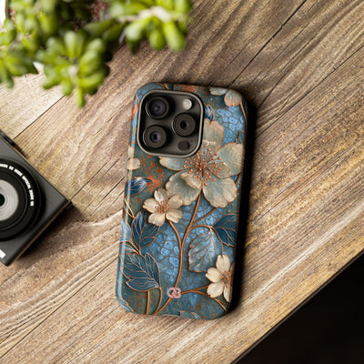 Gilded Blossom Reverie · Tough Phone Case for iPhone · Teal