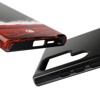 Crimson Horizon · Tough Phone Case for Samsung · Black