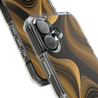 Gold Impact MagSafe Phone Case for iPhone - Molten Copper Strands