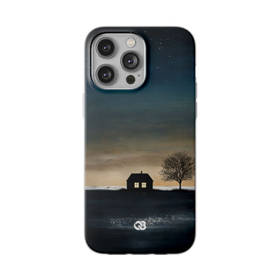 Midnight Cabin Glow · Soft Phone Case for iPhone