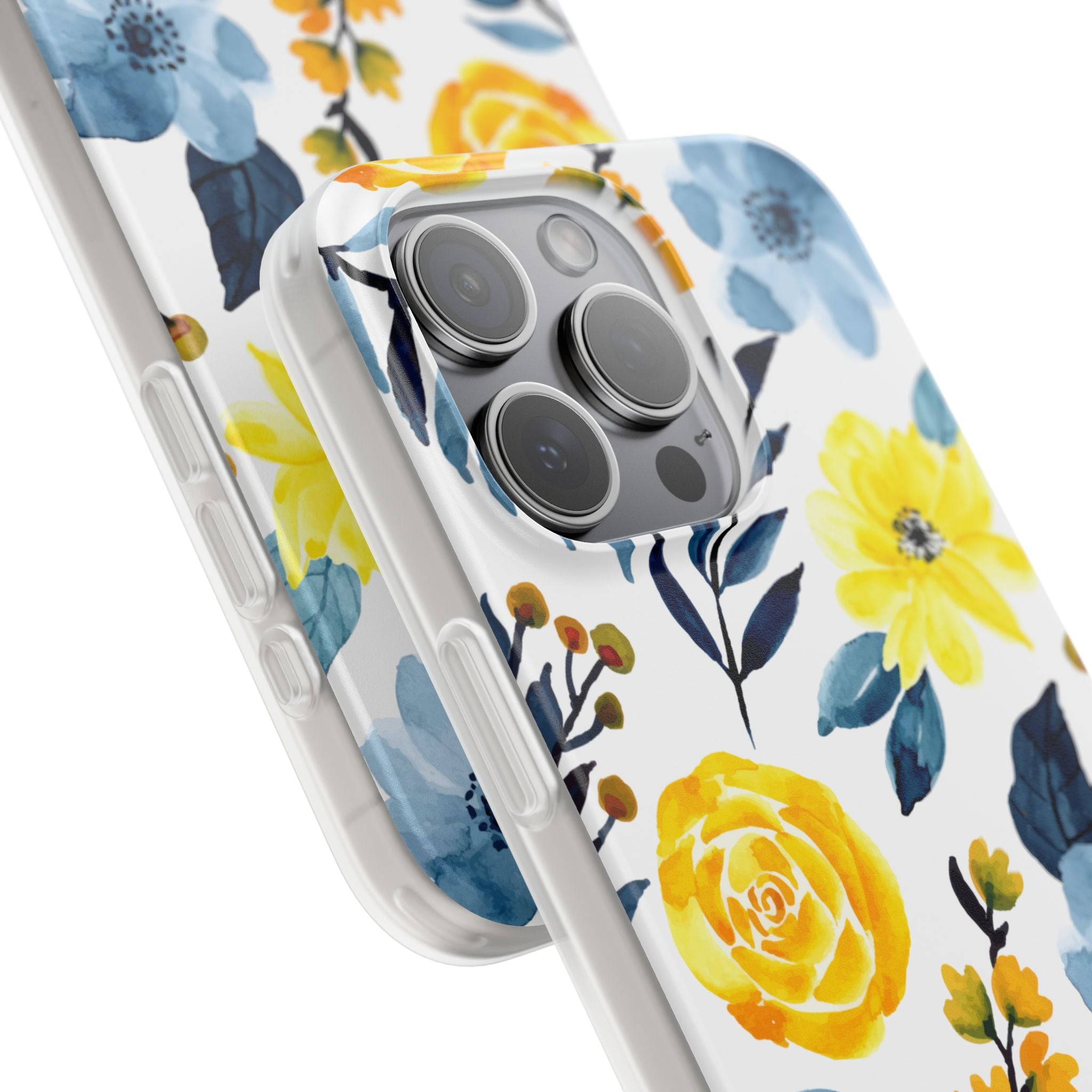 Golden Bloom iPhone 15 Pro Max Case - Soft