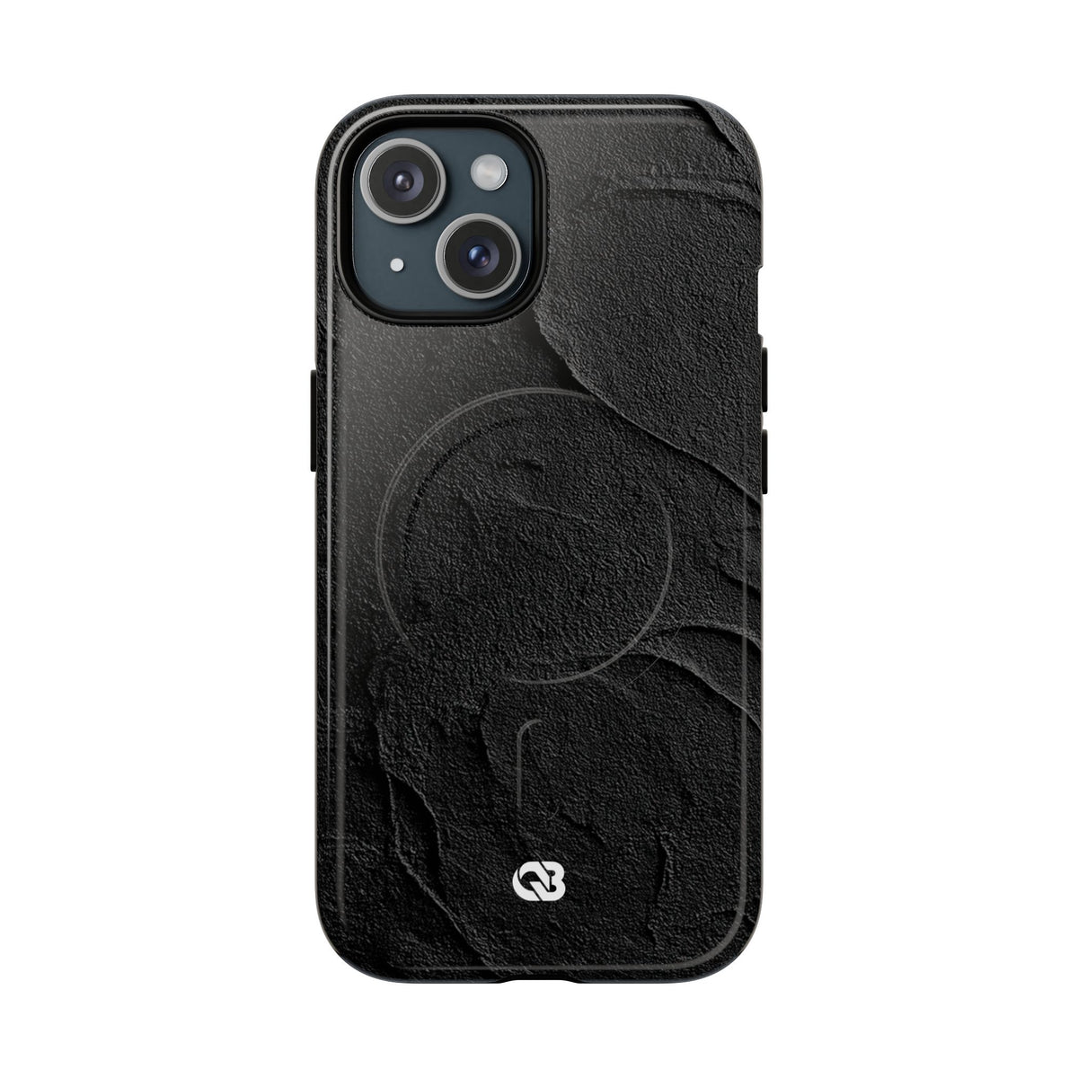 Obsidian Stucco Relief · Tough 2.0 Magnetic Phone Case for iPhone · Black