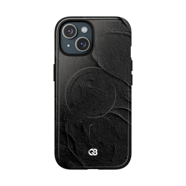 Obsidian Stucco Relief · Tough 2.0 Magnetic Phone Case for iPhone · Black