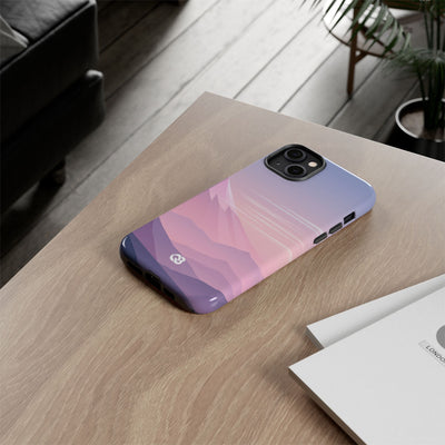 Purple Tough Phone Case for iPhone - Lavender Alpine Dawn